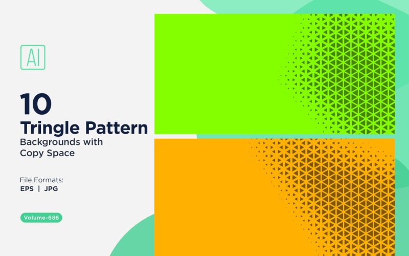 Dynamic Triangles Pattern Background for Creative Projects 686