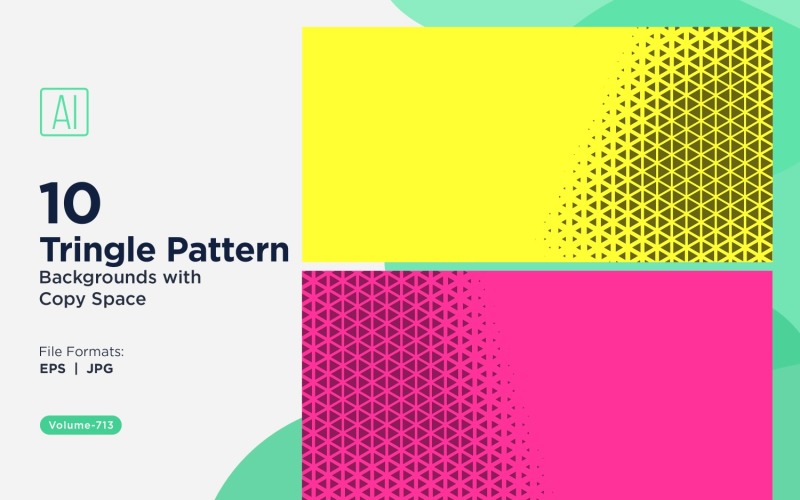 Dynamic Triangles Pattern Background for Creative Projects 713