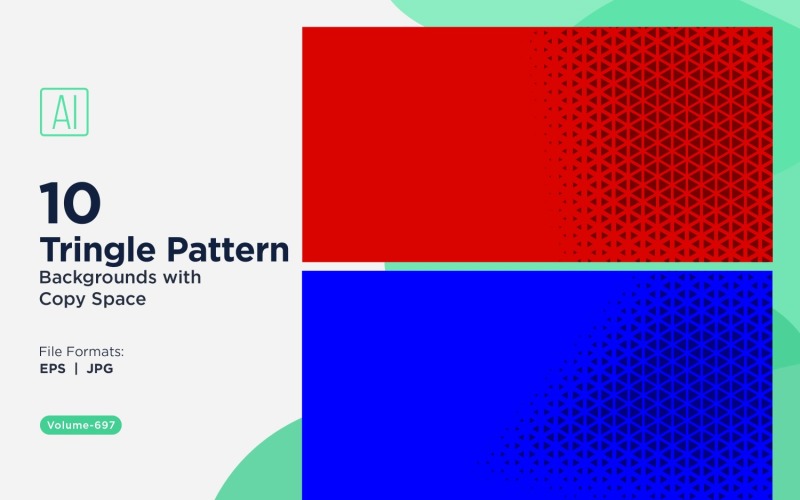 Dynamiczne tło z trójkątami do projektów kreatywnych 697