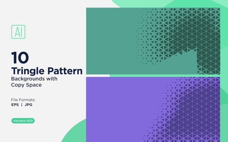 Dynamiczne tło z trójkątami do projektów kreatywnych 820
