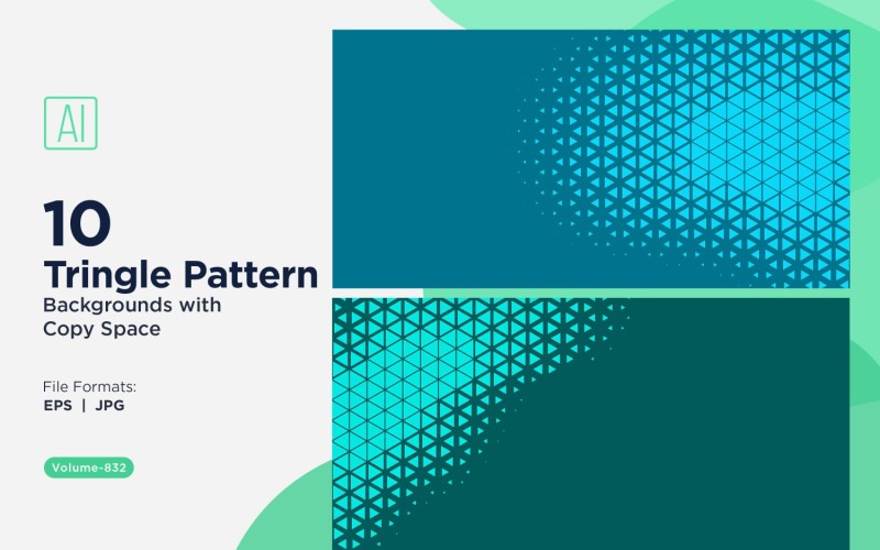 Dynamiczne tło z trójkątami do projektów kreatywnych 832