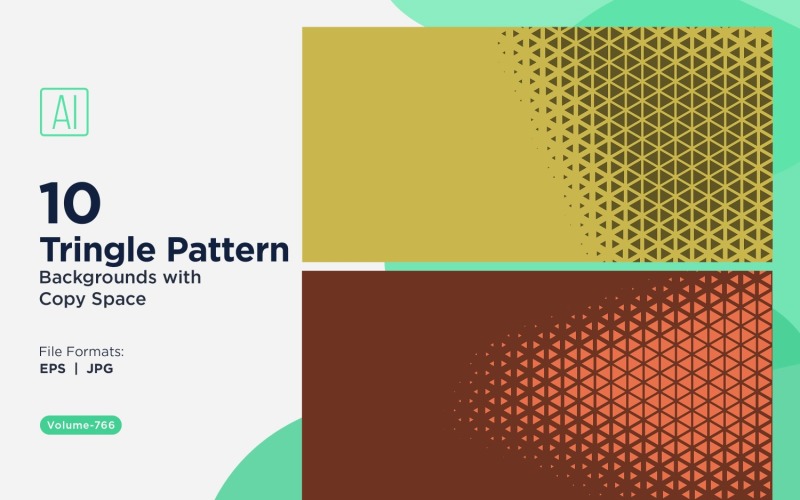 Fondo con patrón de triángulos dinámicos para proyectos creativos 766