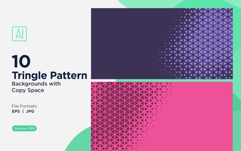 Fondo con patrón de triángulos dinámicos para proyectos creativos 769