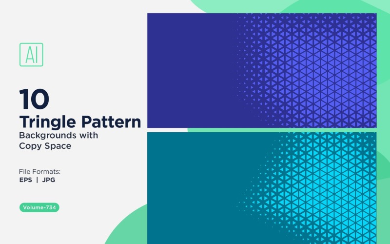 Motif de triangles dynamiques pour projets créatifs 734