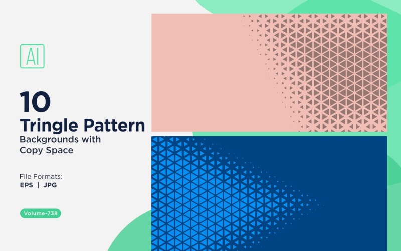 Motif de triangles dynamiques pour projets créatifs 738