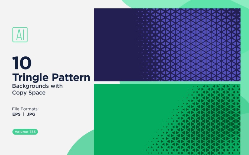 Motif de triangles dynamiques pour projets créatifs 753