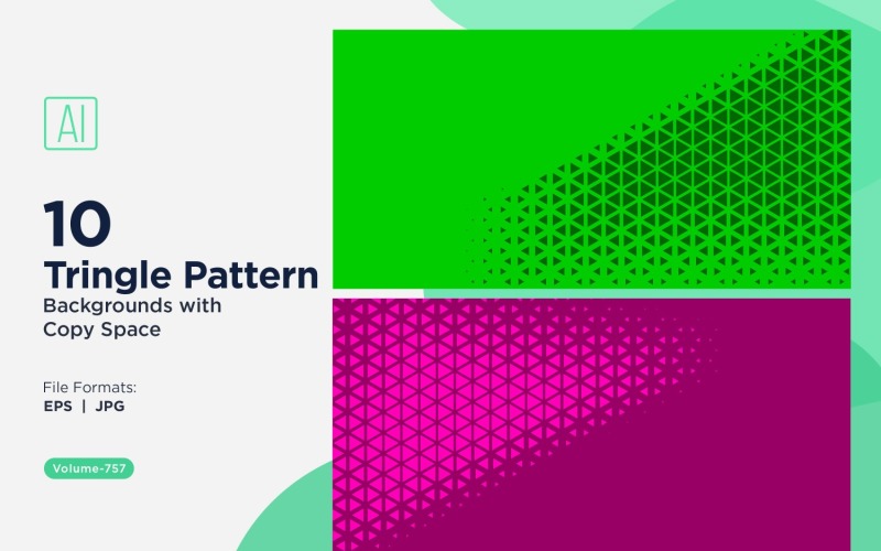Motif de triangles dynamiques pour projets créatifs 757