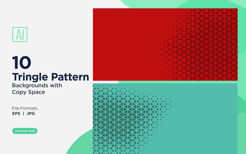 Padrão de triângulos dinâmicos para projetos criativos 683