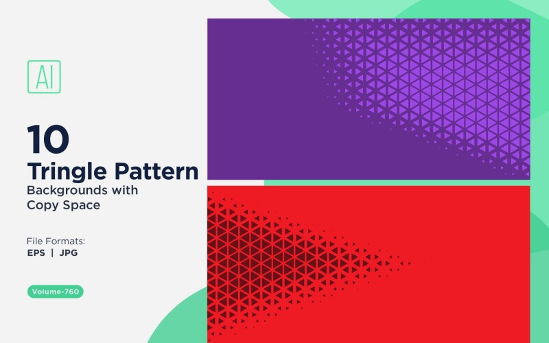 Pozadí vzoru dynamických trojúhelníků pro kreativní projekty 760