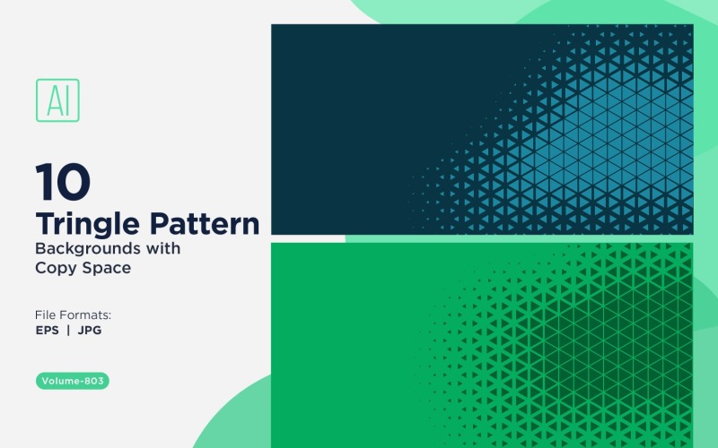 创意项目的动态三角形图案背景 803