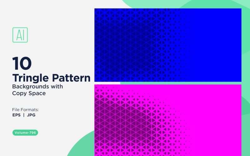 Dynamiczne tło z trójkątami do projektów kreatywnych 796
