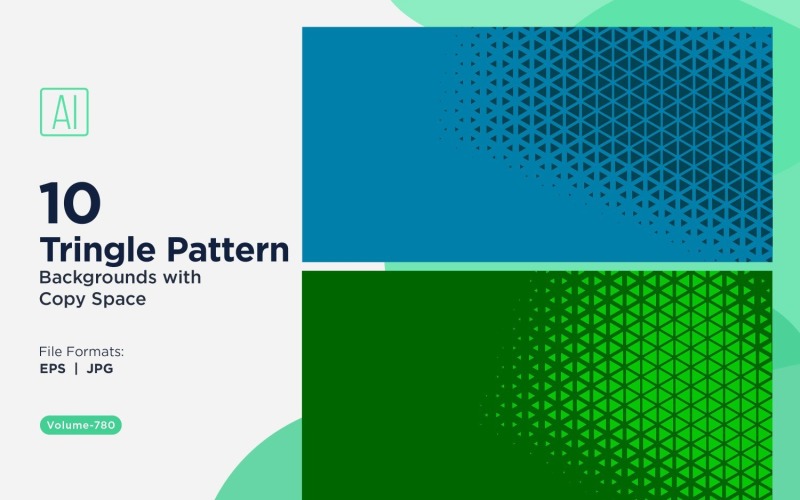 Dynamiska trianglar mönsterbakgrund för kreativa projekt 780
