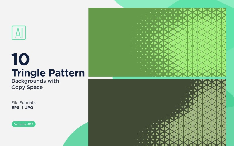 Färgglada trianglar i olika storlekar mångsidigt mönsterbakgrund 817