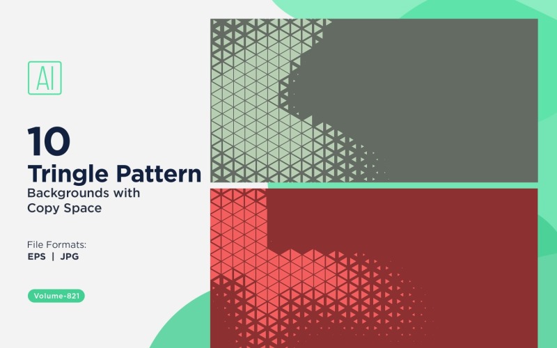 Különböző méretű színes háromszögek Sokoldalú mintás háttér 821