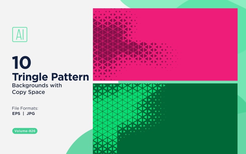 Különböző méretű színes háromszögek Sokoldalú mintás háttér 826