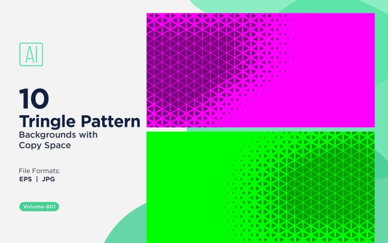 Motif de triangles dynamiques pour projets créatifs 801