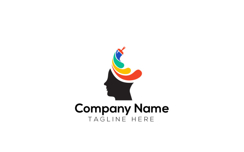 Modèle de logo de peinture d'idée