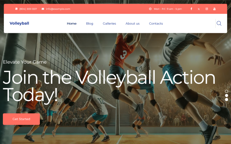 TishVolleyball - Tema WordPress per pallavolo