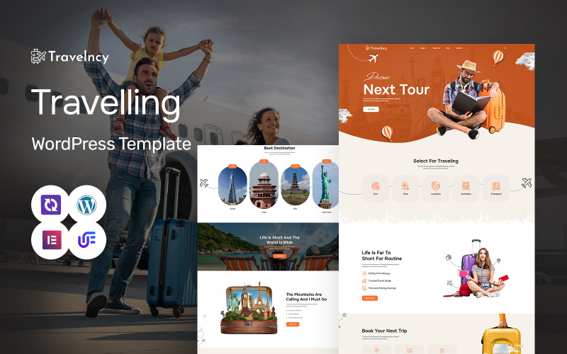 Travelncy - Utazási Iroda WordPress Elementor téma