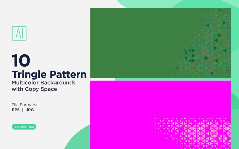 Färgglada trianglar i olika storlekar mångsidigt mönsterbakgrund 1102