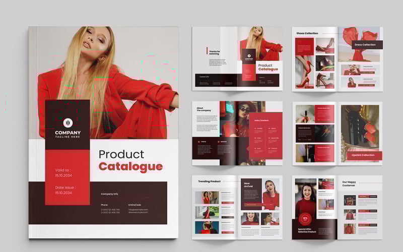 Fashion catalog template or product catalog design