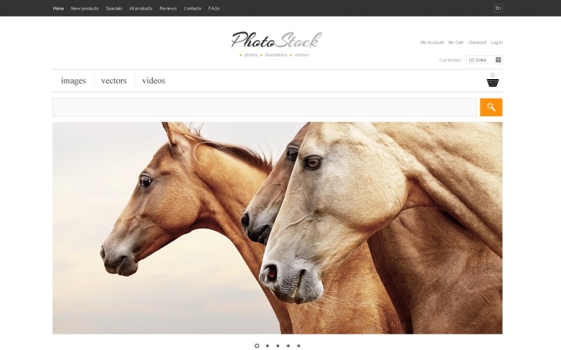 фото со стока шаблон zencart