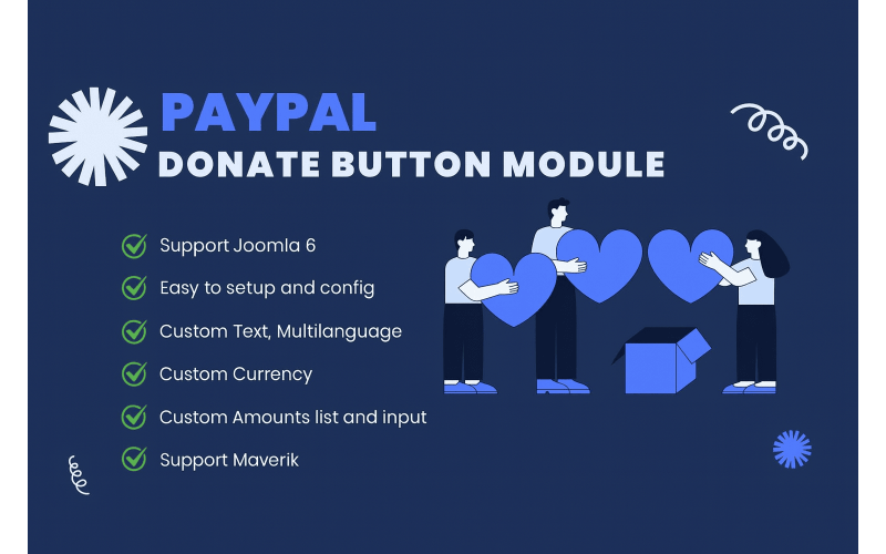 Модуль Joomla «Кнопка пожертвования PayPal»