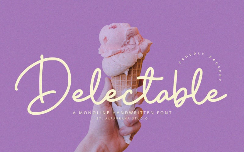 Delectable - Handgeschreven lettertype