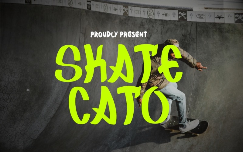 Skatecato - Fonte Pincel Graffiti