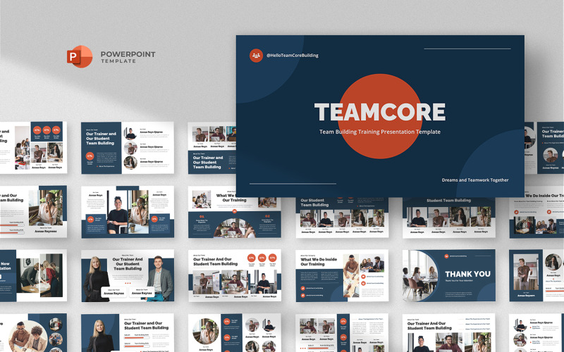 Teamcore - 团队建设和培训 Powerpoint 模板