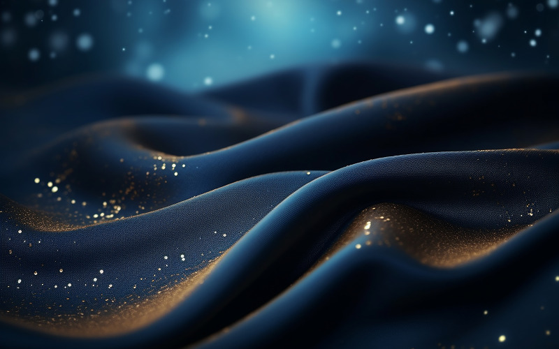 eleganter blauer Hintergrund, Glitzer aus Seidenstoff.