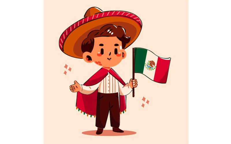 Onafhankelijkheidsdag in Mexico Illustratie