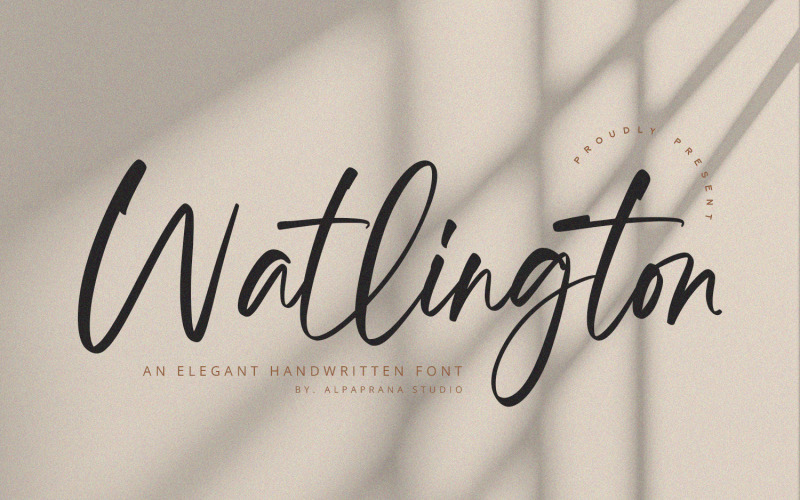 Watlington – Handgeschriebene Schriftart