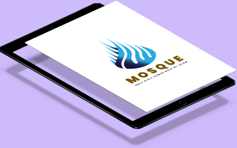 Urban arkitektur Moskén Dome Logotyp