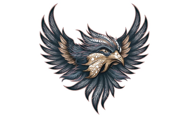 Lindo design de logotipo de pássaro, ilustração