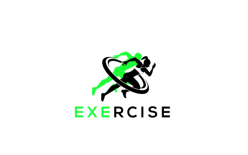 Exercise Logo Design Template #445995 - TemplateMonster