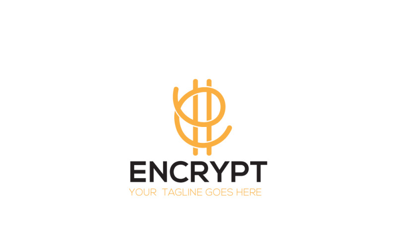 Modello di progettazione del logo della criptovaluta con lettera E