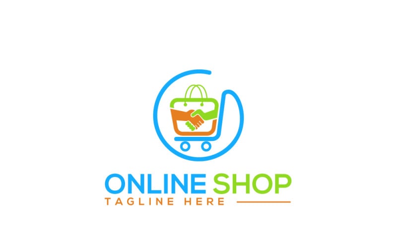 Online Shop Logo Design Template 6