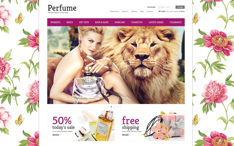 Elite Perfumes Store VirtueMart Template