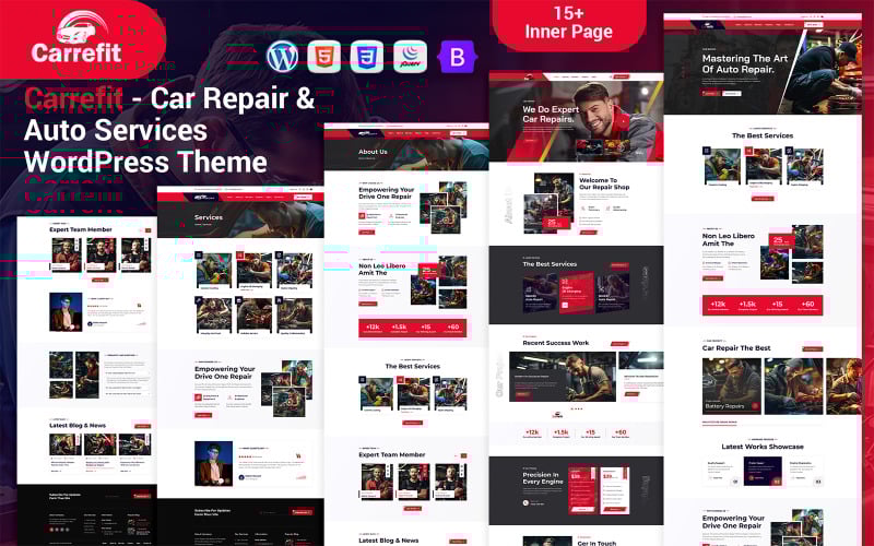 Carrefit-汽车维修和汽车服务 WordPress 主题