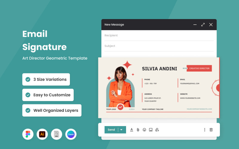 Creative Director – Šablona podpisu e-mailu V1