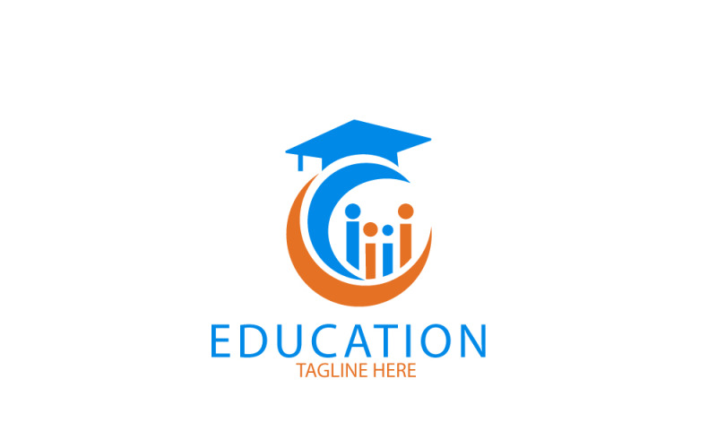 Istruzione e istruzione Logo Design Power 2
