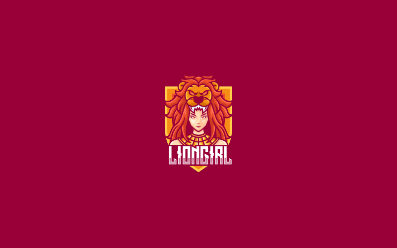 Lion Girl E-Sport en Sportlogo
