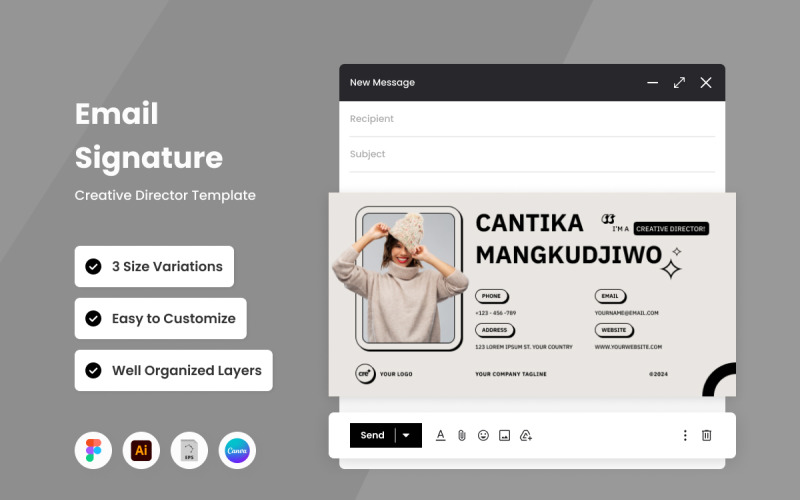 Yaratıcı Yönetmen - E-posta İmza Şablonu V2