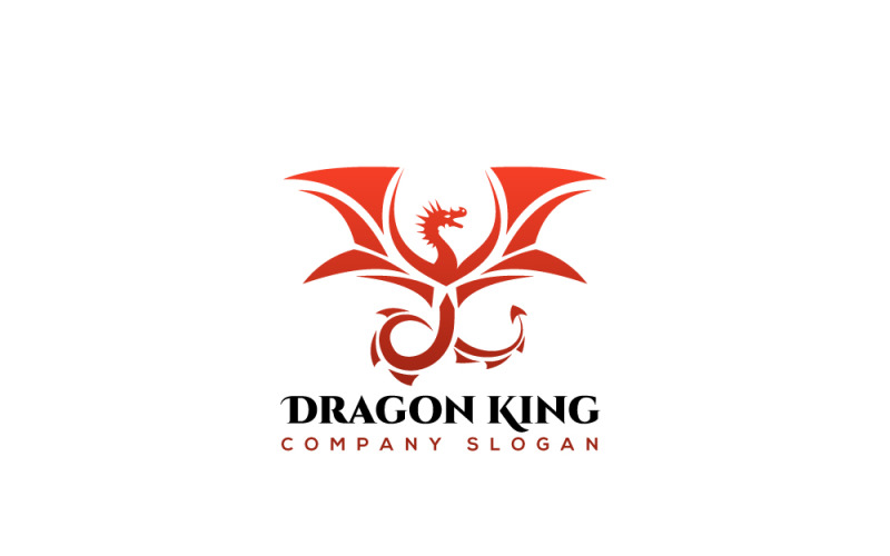 Dragon King Logo Tasarım Şablonu 2 #446153 - TemplateMonster