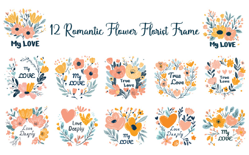 12 Romantic Flower Florist Ram