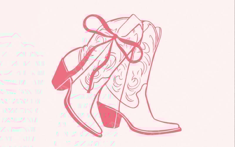 Coquette Cowgirl PNG, Western PNG, Estética PNG, Coquette Cowgirl, Coquette Laço Rosa, Sublimação