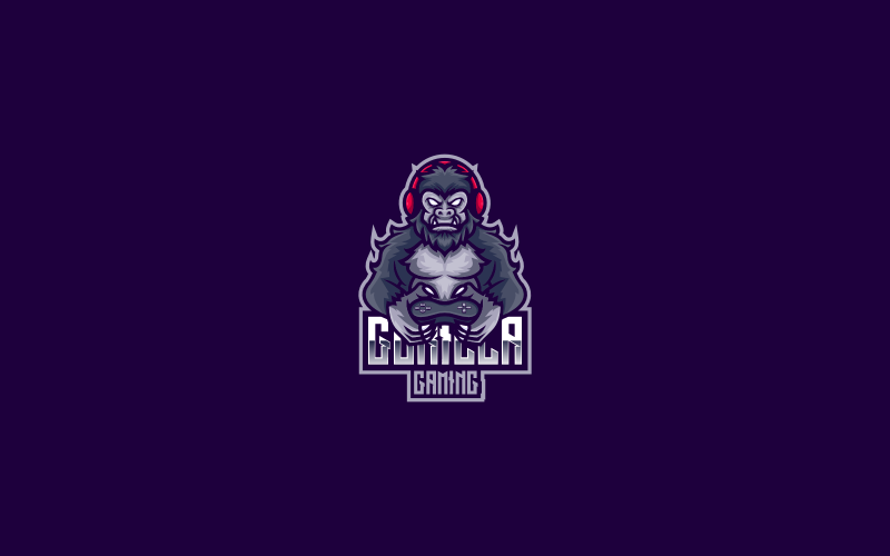 Gorilla E-Sport 和运动标志