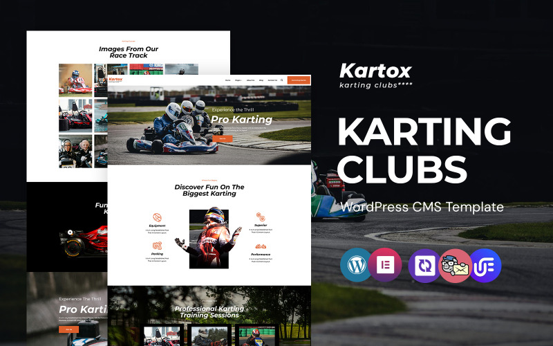 Kartox - Tema Elementor de WordPress para clubes de karting