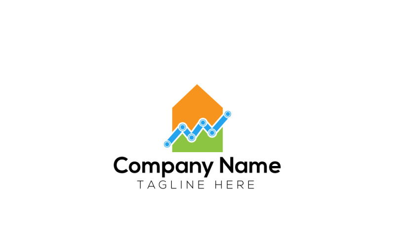 Stock House-logo-ontwerpsjabloon